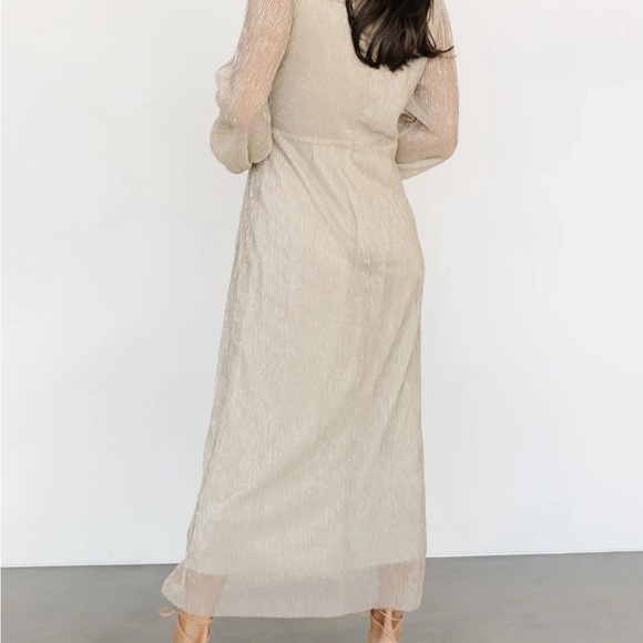 Champagne/Gold Shimmer Dress - Picture 3 of 6
